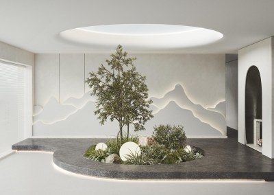 现代植物景观造景3D模型下载